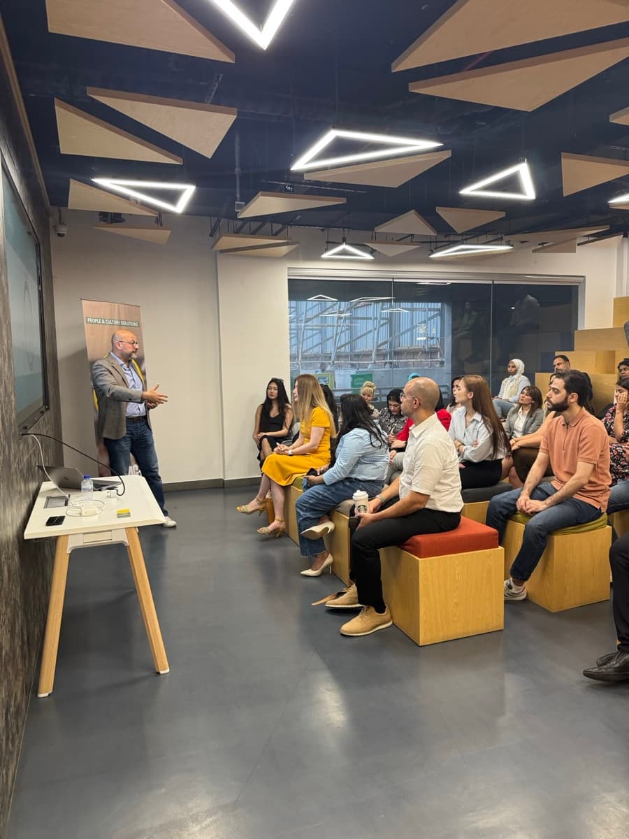 The room at an Engage HR Cafe meetup in Dubai — photo 5