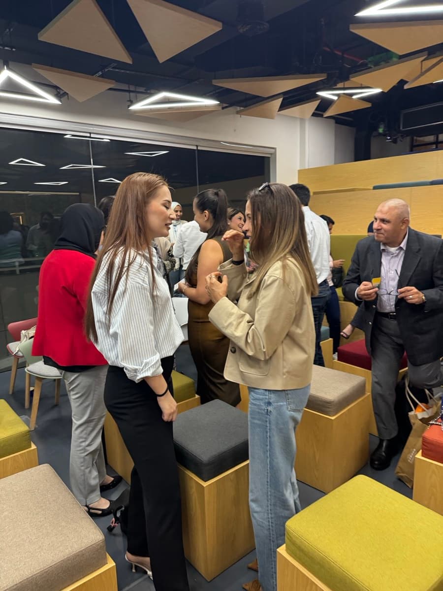 The room at an Engage HR Cafe meetup in Dubai — photo 8
